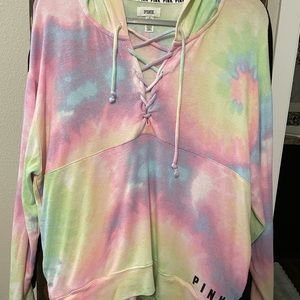 Victoria’s Secret Tye Dye PINK Hoodie